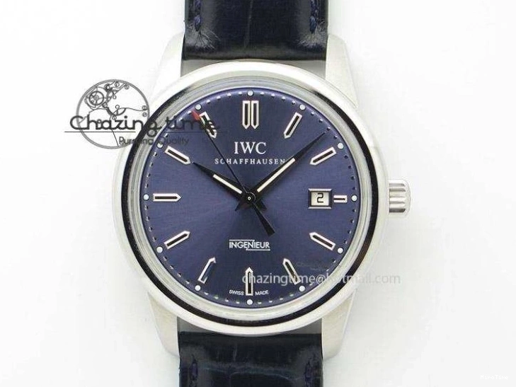 MIROTIME 0728 UrbanChic Ingeniuer St.Laurens SS Blue Dial MK 1:1 Best Edition On Black Leather Strap A 7366